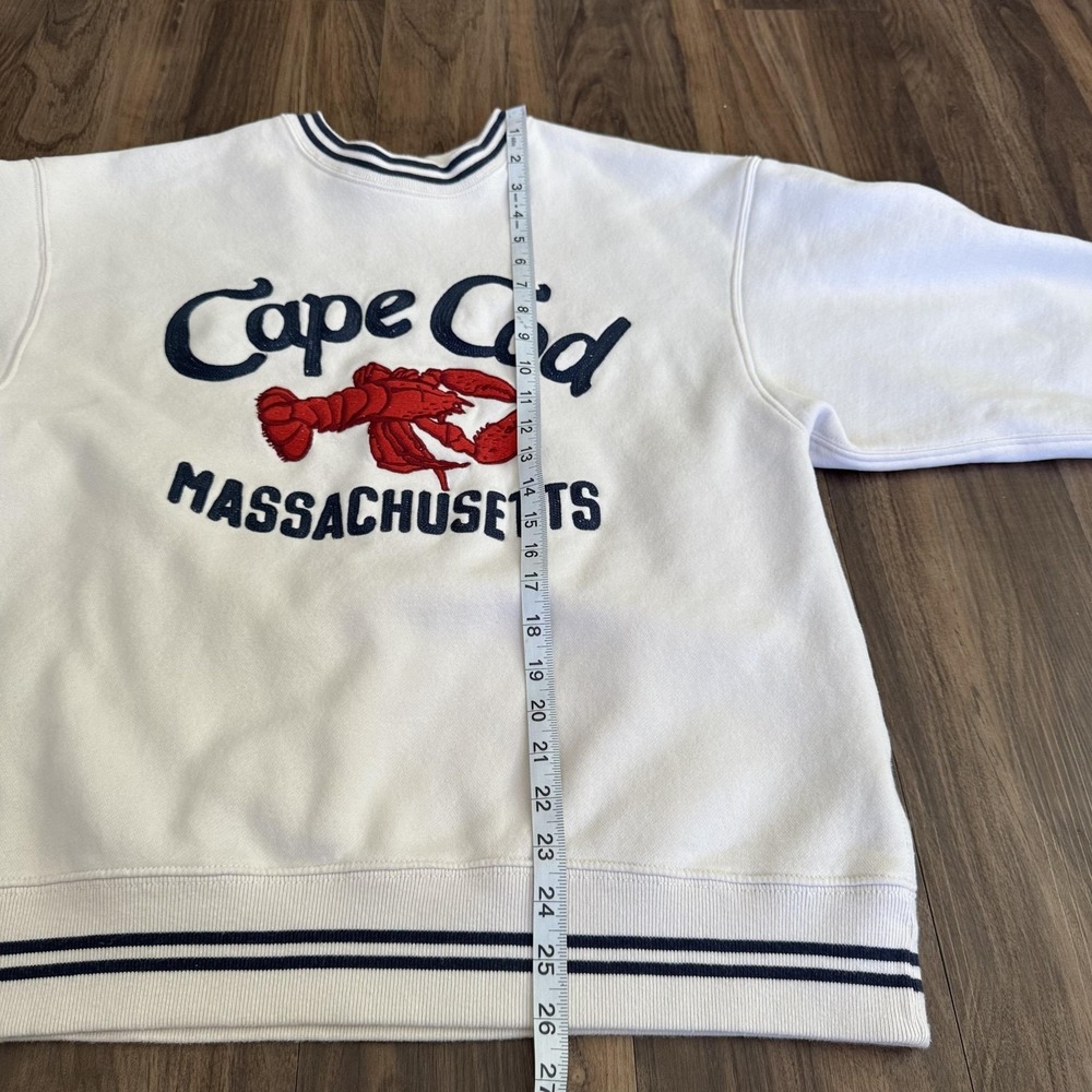 Abercrombie&Fitch Sweatshirt Women Medium Cape Cod Lobster Embroidered Pullover - Picture 7 of 7